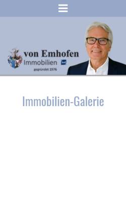 Vorschau der mobilen Webseite www.von-emhofen.de, von Emhofen Immobilien OHG