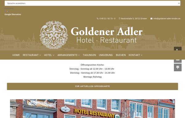 Vorschau von www.goldener-adler-emden.de, Goldener Adler