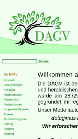 Vorschau der mobilen Webseite www.dagv.org, Deutsche Arbeitsgemeinschaft genealogischer Verbände e.V. (DAGV)