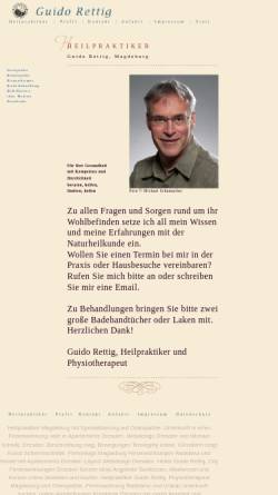 Vorschau der mobilen Webseite www.heilpraktiker-guido-rettig.de, Guido Rettig