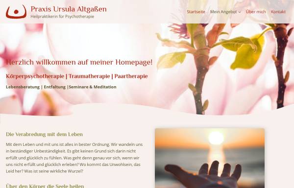 Praxis für Körperpsychotherapie und Traumatherapie - Ursula Altgassen