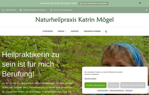 Vorschau von naturheilpraxis-moegel.de, Naturheilpraxis Katrin Mögel