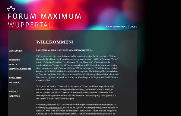 Vorschau von www.forum-maximum.de, Wuppertal-Forum