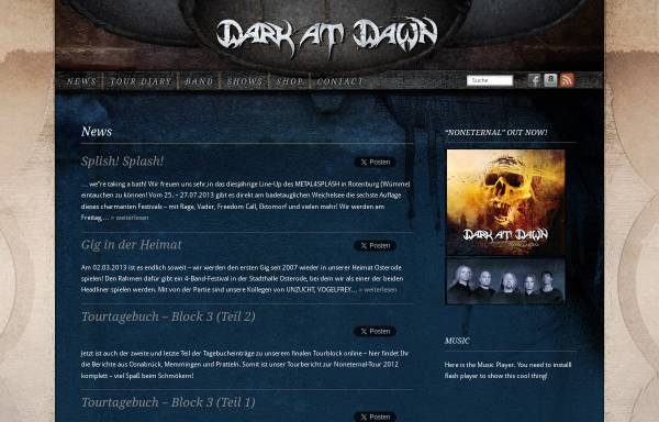Vorschau von www.dark-at-dawn.de, Dark at Dawn