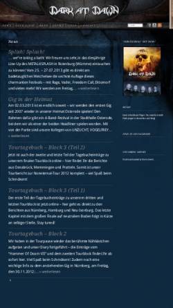 Vorschau der mobilen Webseite www.dark-at-dawn.de, Dark at Dawn