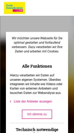 Vorschau der mobilen Webseite www.fdp-luebeck.de, FDP Lübeck