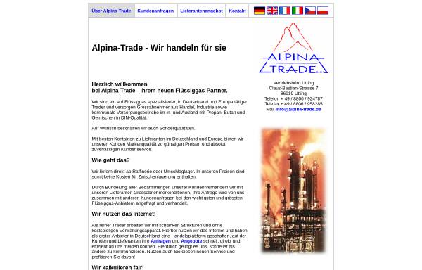Vorschau von www.alpina-trade.de, Alpina-Trade GmbH