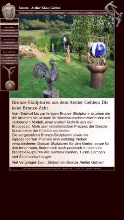 Vorschau der mobilen Webseite www.klausgehlen.de, Gehlen, Klaus, Bildhauer aus Monschau
