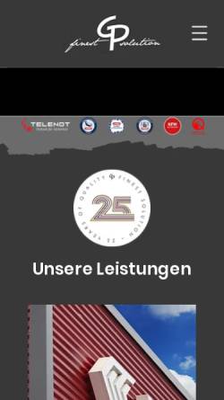 Vorschau der mobilen Webseite www.gp-car-acoustic.de, GP - car acoustic - hifi & more