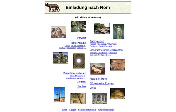 Vorschau von www.roma-online.de, Einladung nach Rom