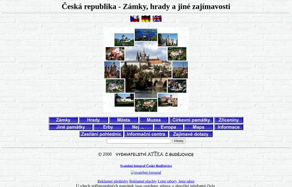 Vorschau von www.zamky-hrady.cz, Schlösser, Burgen, Historische Städte