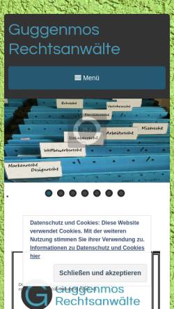 Vorschau der mobilen Webseite www.guggenmos.de, Rechtsanwalt Guggenmos