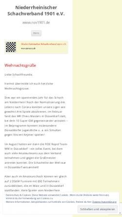Vorschau der mobilen Webseite www.nsv1901.de, Niederrheinischer Schachverband 1901 e.V.