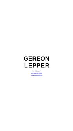 Vorschau der mobilen Webseite www.gereon-lepper.de, Lepper, Gereon