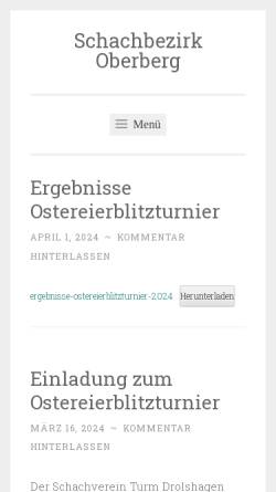Vorschau der mobilen Webseite www.schachbezirk-oberberg.de, Schachbezirk Oberberg