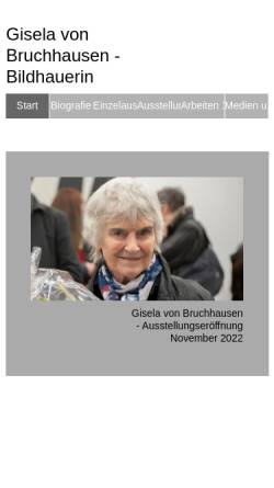 Vorschau der mobilen Webseite www.giselavonbruchhausen.de, von Bruchhausen, Gisela