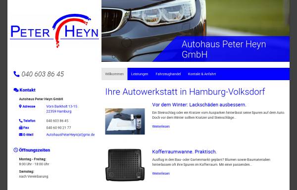 Vorschau von www.autohaus-heyn.de, Autohaus Peter Heyn GmbH