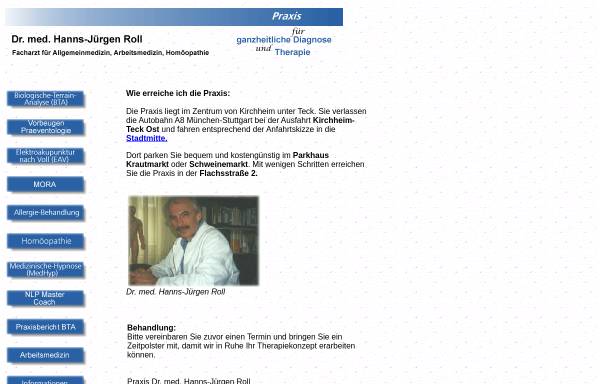 Vorschau von www.ganzheitliche-diagnose.de, Dr. med. Hanns-Jürgen Roll