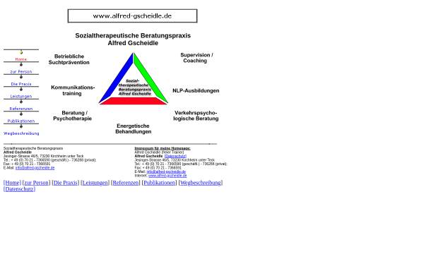 Sozialtherapeutische Beratungspraxis Alfred Gscheidle