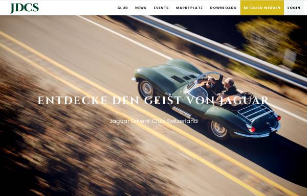 Vorschau von www.jdcs.ch, Jaguar Drivers Club Switzerland