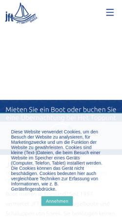 Vorschau der mobilen Webseite www.jft-watersport.de, JFT Watersport