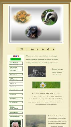 Vorschau der mobilen Webseite www.nimrods.de, Die Jagd unter der Erde
