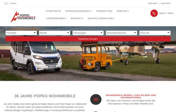 Vorschau von www.popko-wohnmobile.de, Popko Wohnmobile
