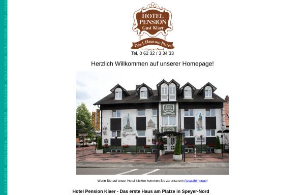 Vorschau von www.hotel-klaer.de, Hotel Pension Gust Klaer
