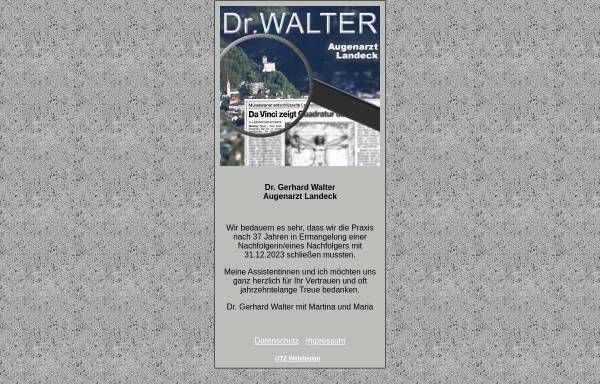 Vorschau von www.dr-walter.at, Augenarztpraxis Dr. med. Walter