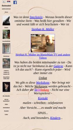 Vorschau der mobilen Webseite www.specksteine.de, Müller, Stephan K.
