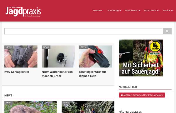 Vorschau von www.jagdpraxis.com, Jagdpraxis.de