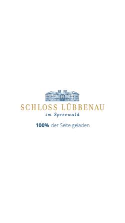 Vorschau der mobilen Webseite www.schloss-luebbenau.de, Hotel Schloss Lübbenau