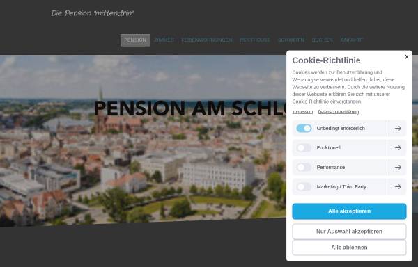 Vorschau von www.pension-am-schloss.de, Pension am Schloss