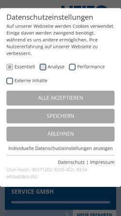 Vorschau der mobilen Webseite www.heifo.de, HEIFO GmbH & Co. KG