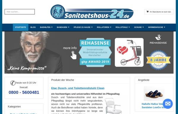 Vorschau von www.sanitaetshaus-24.de, Sanitätshaus Schumann