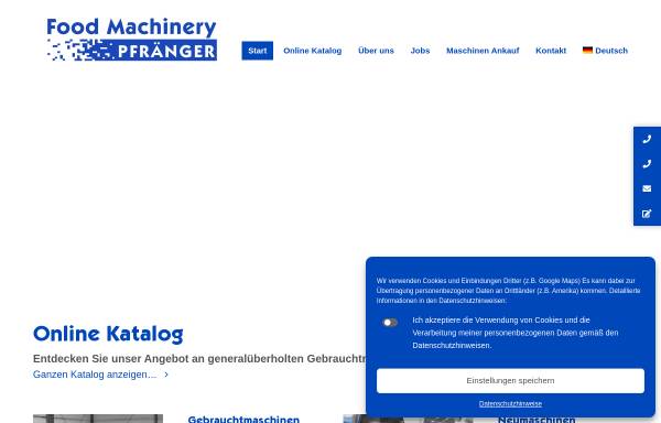 Vorschau von fleischereimaschinen-pfraenger.de, Udo Pfränger - Fleischereitechnik