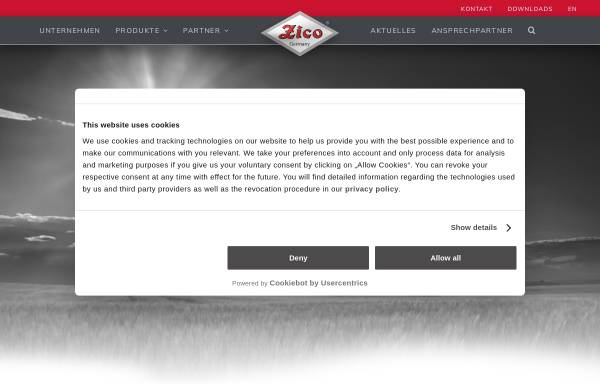 Vorschau von www.zico.de, Zico Zimmermann GmbH & CO.KG