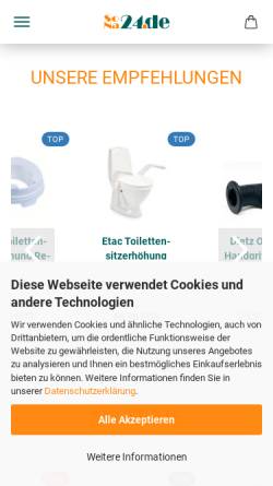 Vorschau der mobilen Webseite sonaweb.de, SoNa Gesundheitsboutique & Sanitätshaus GbR