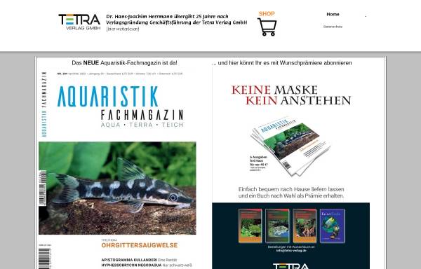 Vorschau von tetra-verlag.de, Tetra Verlag
