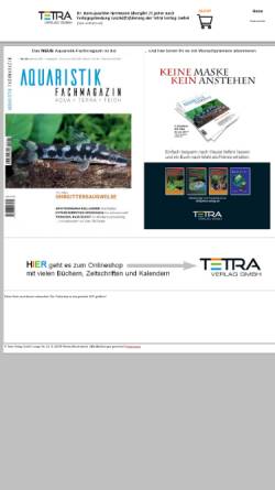 Vorschau der mobilen Webseite tetra-verlag.de, Tetra Verlag