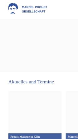 Vorschau der mobilen Webseite www.dmpg.de, Marcel-Proust-Gesellschaft