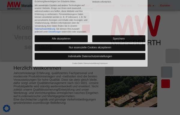 Vorschau von www.mw-wipperfuerth.de, Metallwaren-Fabrik GmbH