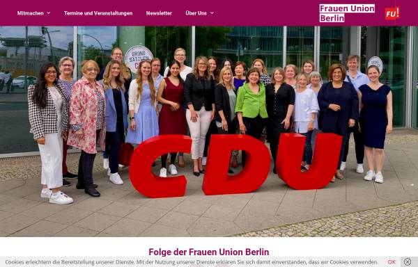 Vorschau von www.frauenunion-berlin.de, Frauen Union Berlin