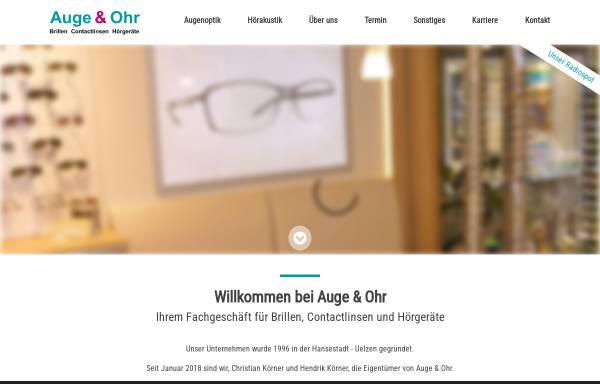 Vorschau von www.auge-ohr.de, Wolfgang Torkler - Augenoptiker und Hörgeräteakustikermeister
