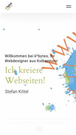 Vorschau der mobilen Webseite www.k2bytes.de, K²bytes Keller und Kittel GbR