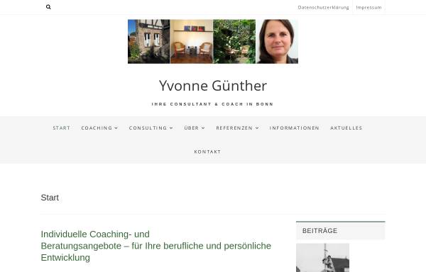 Vorschau von www.coaching-bonn.de, Yvonne Günther - Coaching & Beratung