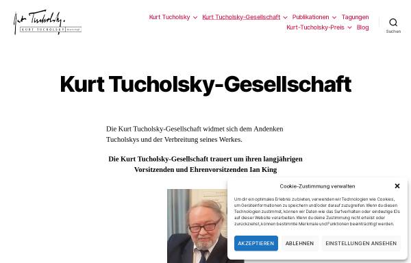 Vorschau von www.tucholsky-gesellschaft.de, Kurt Tucholsky-Gesellschaft