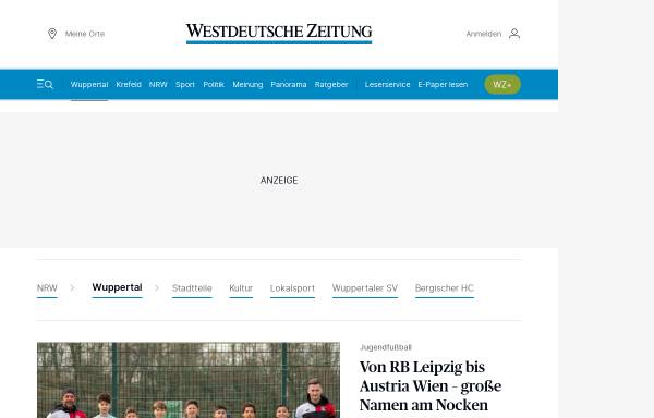 Vorschau von www.wz-wuppertal.de, Westdeutsche Zeitung - Wuppertal News