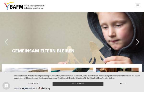Vorschau von www.bafm-mediation.de, BAFM - Bundes-Arbeitsgemeinschaft für Familien-Mediation e.V.