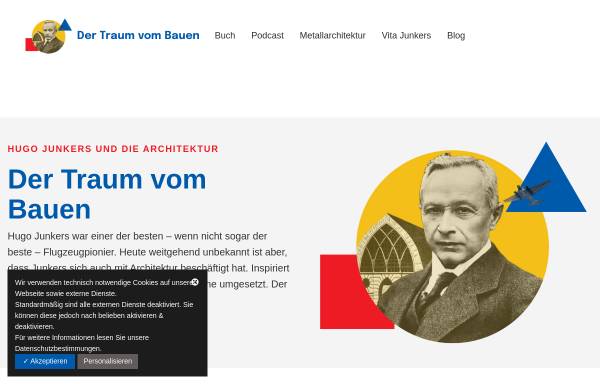 Vorschau von www.junkers.sebastian-lauff.de, Hugo Junkers und die Architektur